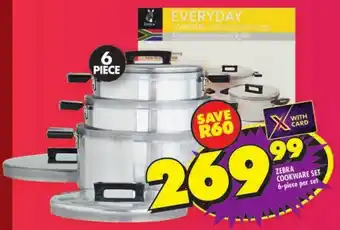 Shoprite Zebra cookware set offer