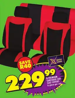 Shoprite Q premium santiago car seat covers offer