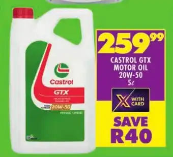 Shoprite Castrol gtx motor oil 20w-50 offer