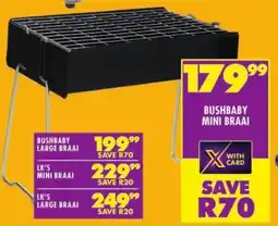 Shoprite Bushbaby mini braai offer