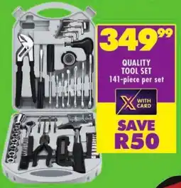 Shoprite Quality tool set offer