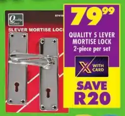 Shoprite Quality 5 lever mortise lock offer