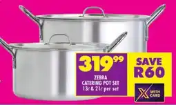 Shoprite Zebra catering pot set offer