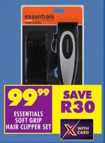 Shoprite Essentials soft grip hair clipper set offer