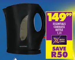Shoprite Essentials cordless kettle offer