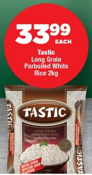 OK Foods Tastic Long Grain Parboiled White Rice offer