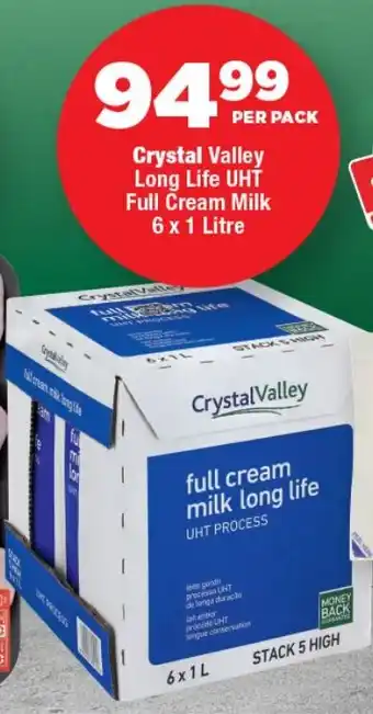 OK Foods Crystal Valley Long Life UHT Full Cream Milk offer