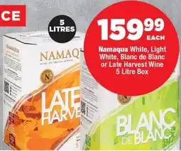 OK Foods Namaqua White, Light White, Blanc de Blanc or Late Harvest Wine offer