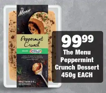 OK Foods The Menu Peppermint Crunch Dessert offer