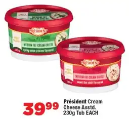OK Foods Président Cream Cheese Asstd. Tub offer