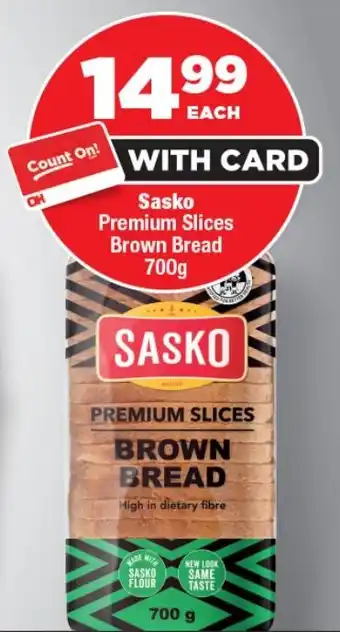 OK Foods Sasko Premium Slices Brown Bread offer