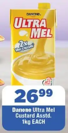 OK Foods Danone Ultra Mel Custard Asstd. offer