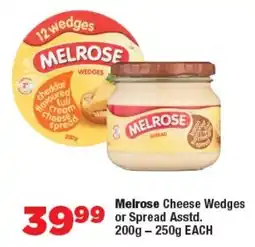 OK Foods Melrose Cheese Wedges or Spread Asstd. offer