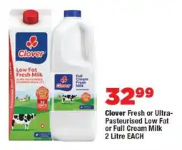OK Foods Clover Fresh or Ultra-Pasteurised Low Fat or Full Cream Milk offer