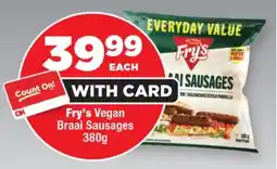 OK Foods Fry's Vegan Braai Sausages offer
