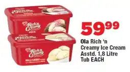 OK Foods Ola Rich 'n Creamy Ice Cream Asstd. offer