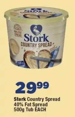 OK Foods Stork Country Spread 40% Fat Spread Tub offer