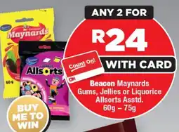 OK Foods Beacon Maynards Gums, Jellies or Liquorice Allsorts Asstd. offer