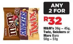 OK Foods M&M's, Twix, Snickers or Mars Bars offer