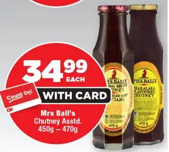 OK Foods Mrs Ball's Chutney Asstd. offer