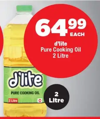 OK Foods D'lite Pure Cooking Oil offer
