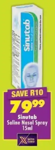 MediRite Sinutab Saline Nasal Spray offer