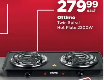 OK Foods Ottimo Twin Spiral Hot Plate 2200W offer