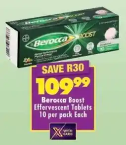 MediRite Berocca Boost Effervescent Tablets offer
