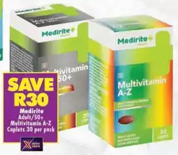 MediRite Medirite Adult/ 50+ Multivitamin A-Z Caplets offer