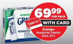 OK Foods Grandpa Headache Powder Stick offer