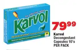 OK Foods Karvol Decongestant Capsules offer
