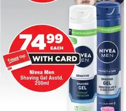 OK Foods Nivea Men Shaving Gel Asstd. offer