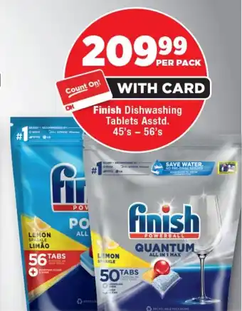 OK Foods Finish Dishwashing Tablets Asstd. offer