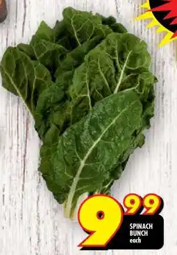 Shoprite Spinach bunch offer
