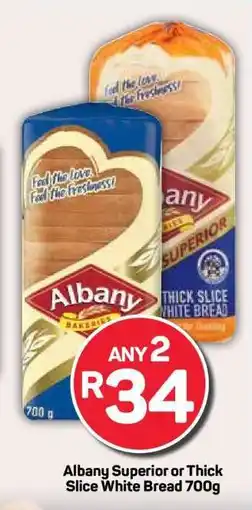 Pick n Pay Albany Superior or Thick Slice White Bread 700g offer