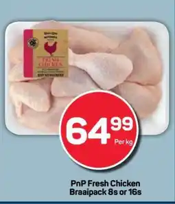 Pick n Pay PnP Fresh Chicken Braaipack 8s or 16s offer