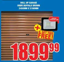 Boxer ROLL UP GARAGE DOOR BUFFALO BROWN 2450MM X 2100MM offer