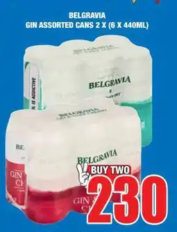 Boxer BELGRAVIA GIN ASSORTED CANS 2 X (6 X 440ML) offer