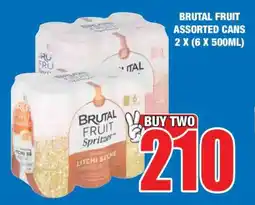 Boxer BRUTAL FRUIT ASSORTED CANS 2 X (6 X 500ML) offer