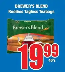 Boxer Brewer's Blend Rooibos Tagless Teabags offer