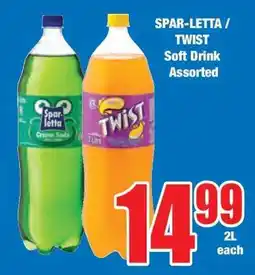 Boxer SPAR-LETTA / TWIST Soft Drink Assorted offer