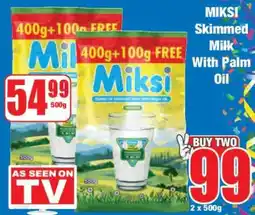 Boxer MIKSI Skimmed Milk With Palm Oil offer
