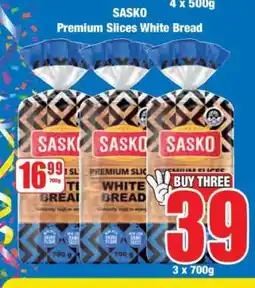 Boxer Sasko Premium Slices White Bread offer