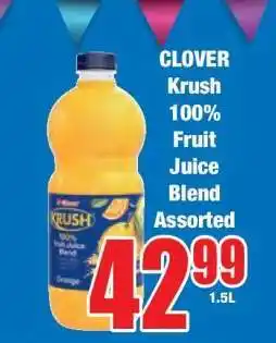Boxer Clover Krush 100% Fruit Juice Blend Assorted offer