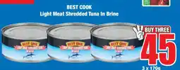 Boxer BEST COOK Light Meat Shredded Tuna In Brine offer