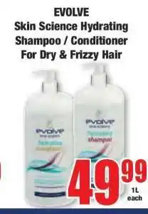 Boxer EVOLVE Skin Science Hydrating Shampoo / Conditioner offer