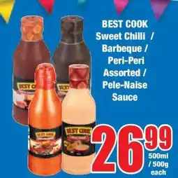 Boxer BEST COOK Sweet Chilli / Barbeque / Peri-Peri Assorted / Pele-Naise Sauce offer
