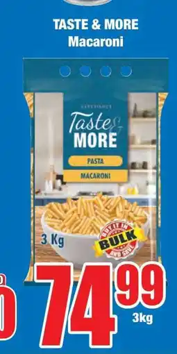 Boxer TASTE & MORE Macaroni offer