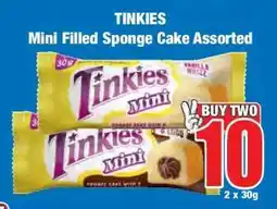 Boxer TINKIES Mini Filled Sponge Cake Assorted offer