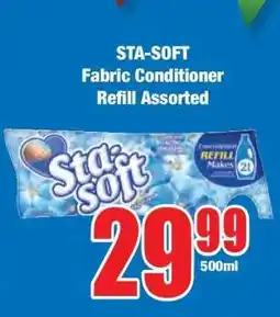 Boxer STA-SOFT Fabric Conditioner Refill Assorted offer